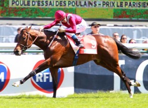 Dimanche 10 Mai 2015;Longchamp;POULE D'ESSAI DES POULAINS - PRIX LE PARISIEN - QUINTE + - G1;Olivier PESLIER;Prince Abdulrahman AL FAISAL ;A. FABRE (S);SCOOPDYGA - VALLE Morgane